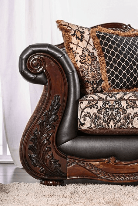 Jamael Traditional Victorian Print Sofa