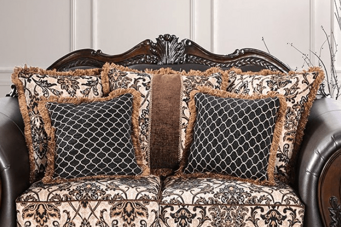 Jamael Traditional Victorian Print Sofa