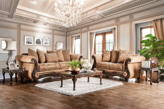 Traditional rolled deals arm sofa