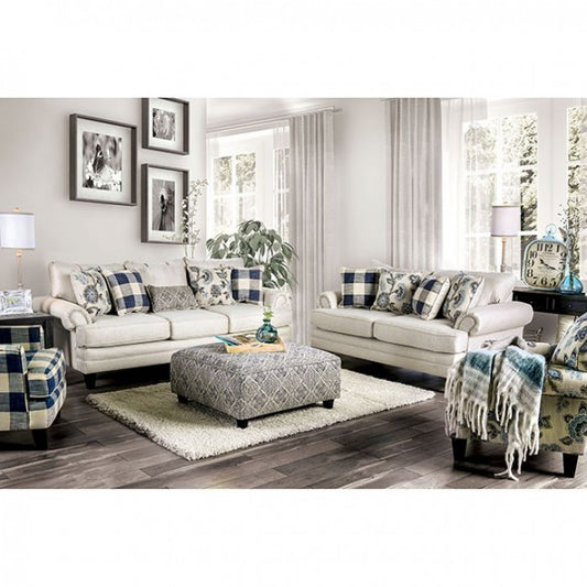 Nash Sofa & Loveseat in Ivory