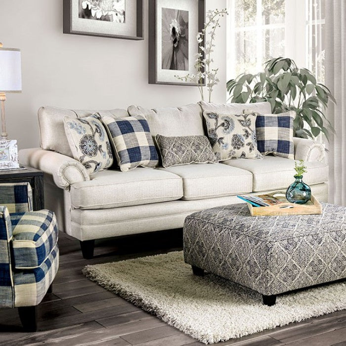 Nash Sofa & Loveseat in Ivory