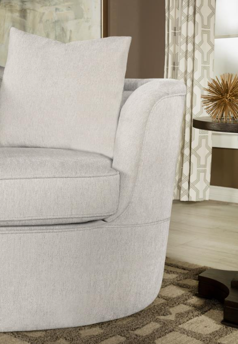 Kamilah Upholstered Sofa with Camel Back Beige