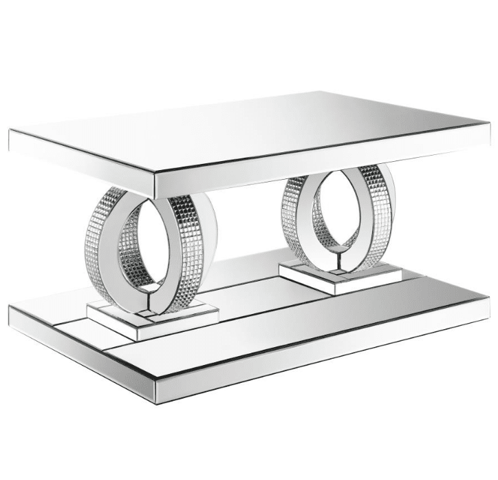 Breena Rectangular Mirrored Coffee Table