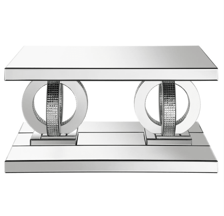 Breena Rectangular Mirrored Coffee Table