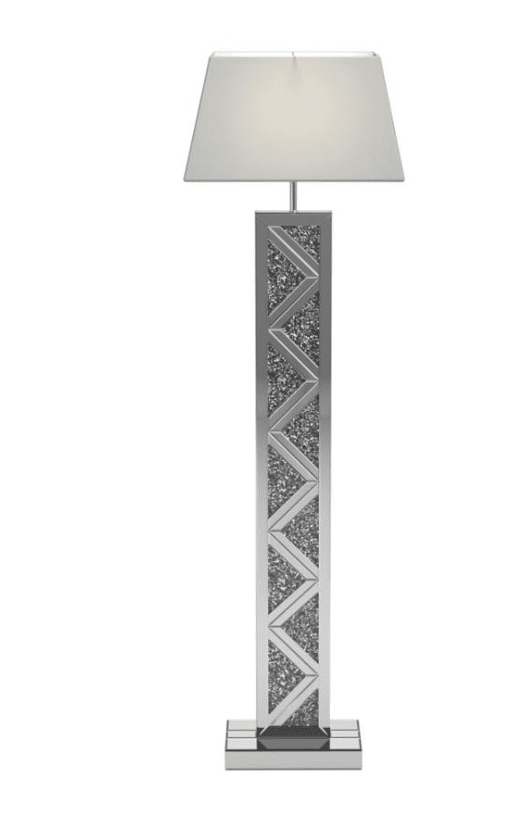 Geometric Base Floor Lamp Silver