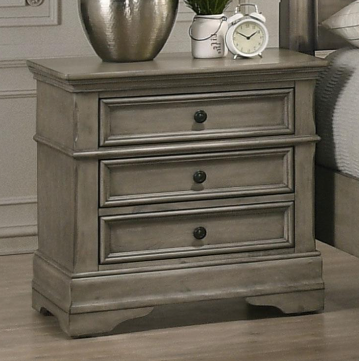 Manchester 3-drawer Nightstand Wheat