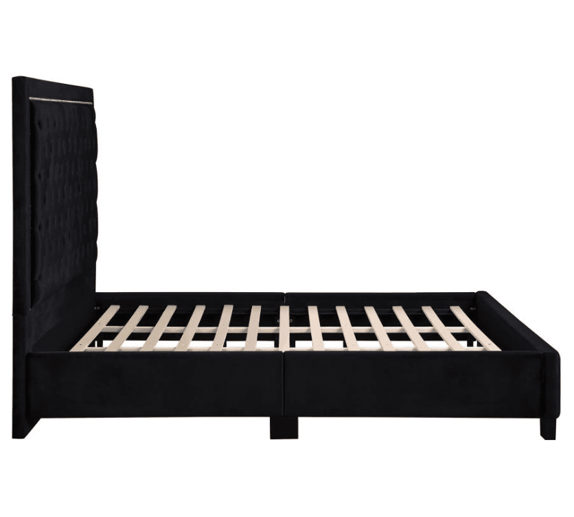 Hailey Collection Button Tufted Platform Bed