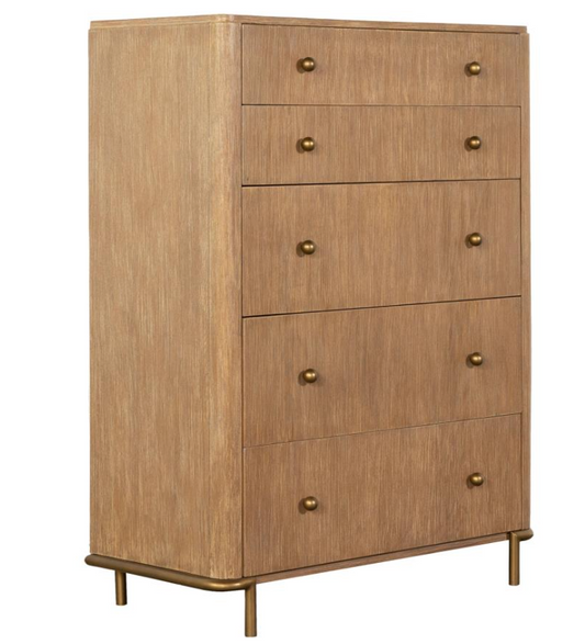 Arini 5-drawer Chest Sand Wash