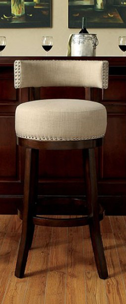 Lynsey Transitional 30" Upholstered Bar Stool Set of 2