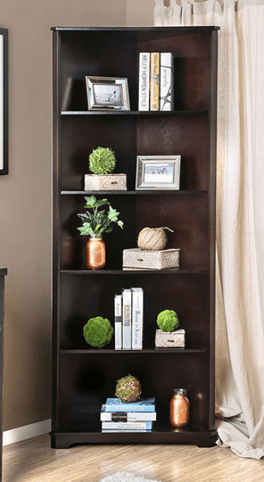 Rockwall 6-Tier Corner Bookcase - Furniture of America