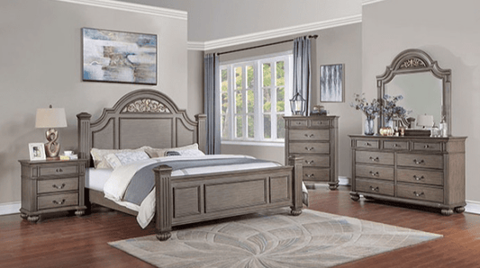 Syracuse Gray Finish Queen Bedroom Set