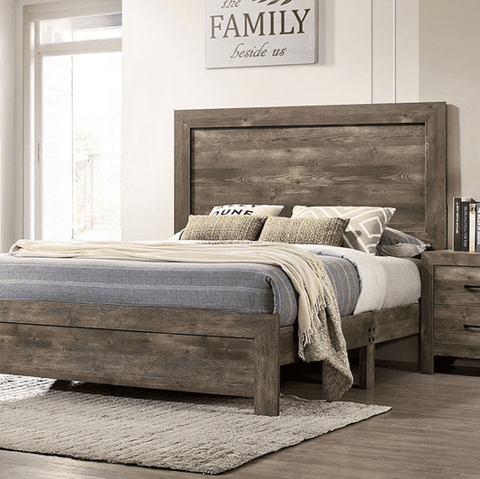 Larissa Rustic Bedroom Collection in Natural - Queen