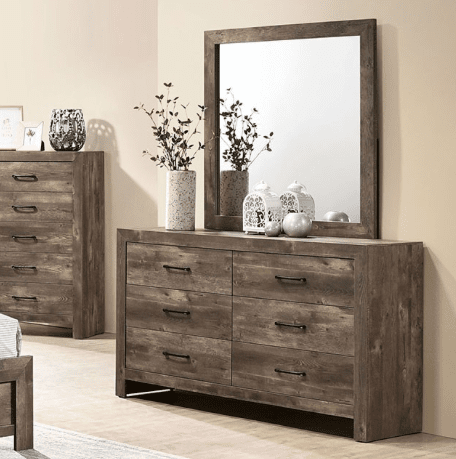 Larissa Rustic Bedroom Collection in Natural - Queen