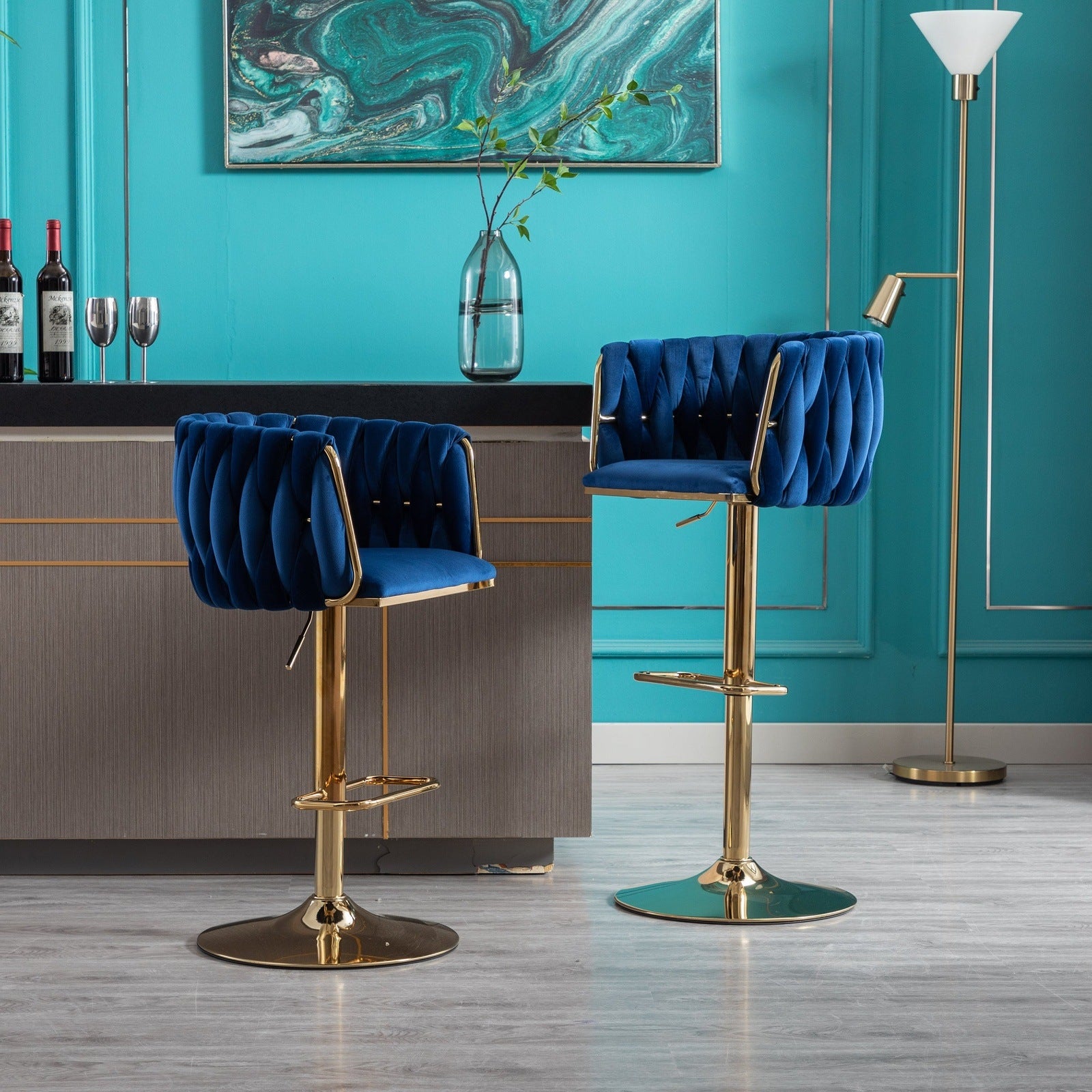 Navy bar online stools