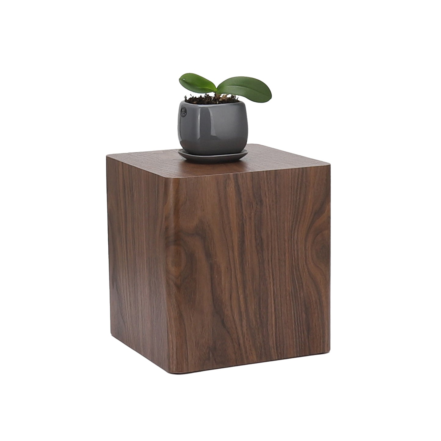 Set of 2 Square Nesting Accent Tables in Walnut