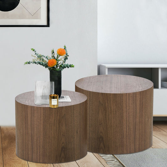 Mid-Century Modern Nesting Tables in Walnut