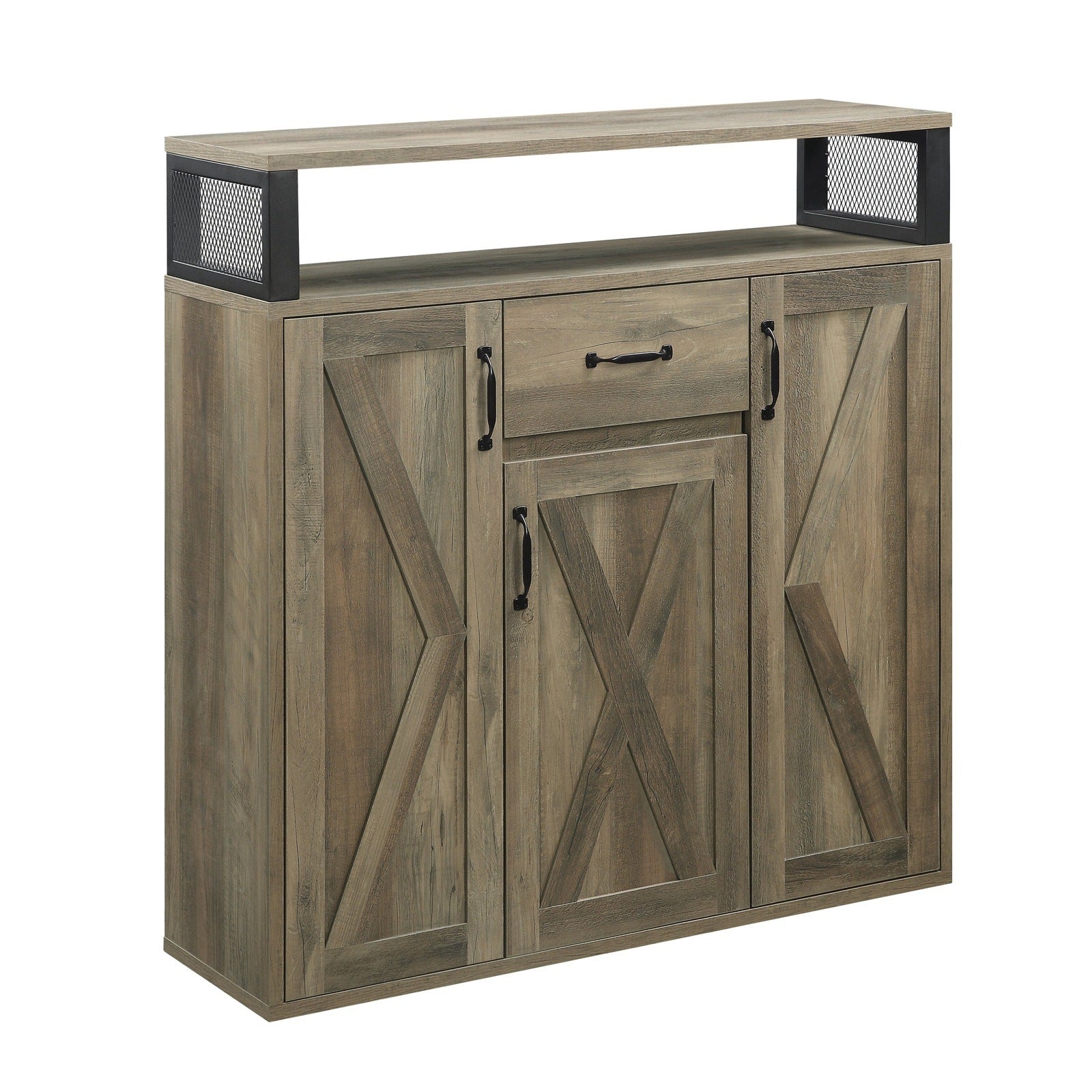 ACME Abiram Server in Rustic Oak Finish DN01027