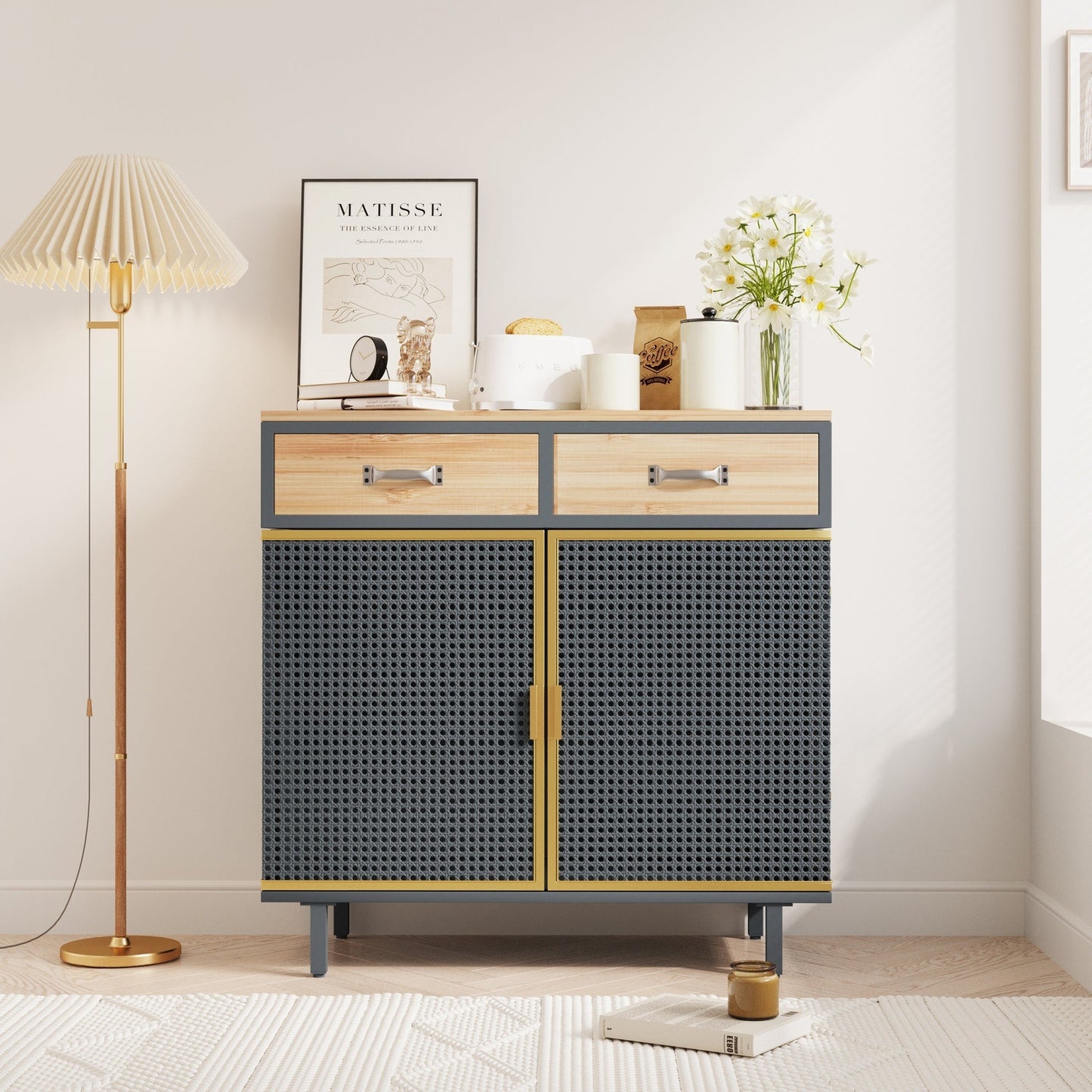 31.5" Modern Sideboard in Carbonized Bamboo