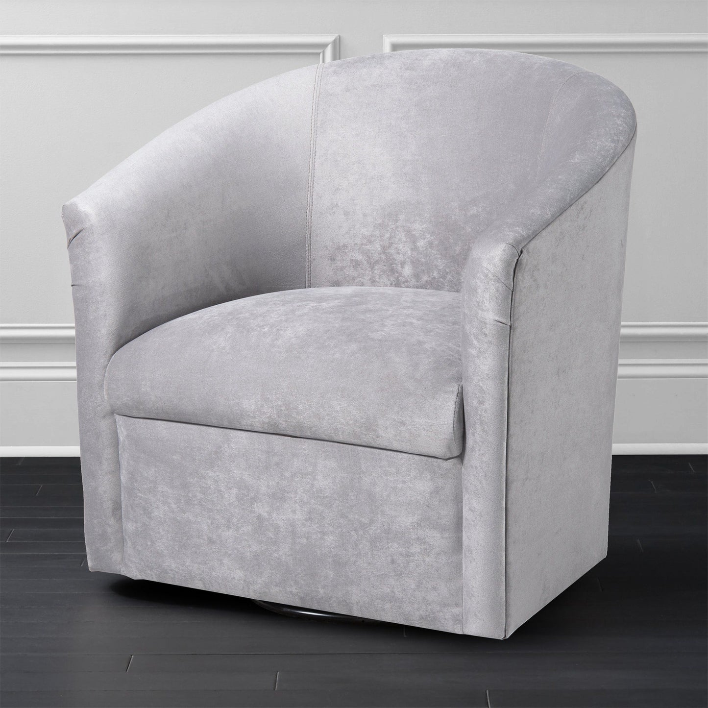 Eden Silver Swivel Chair