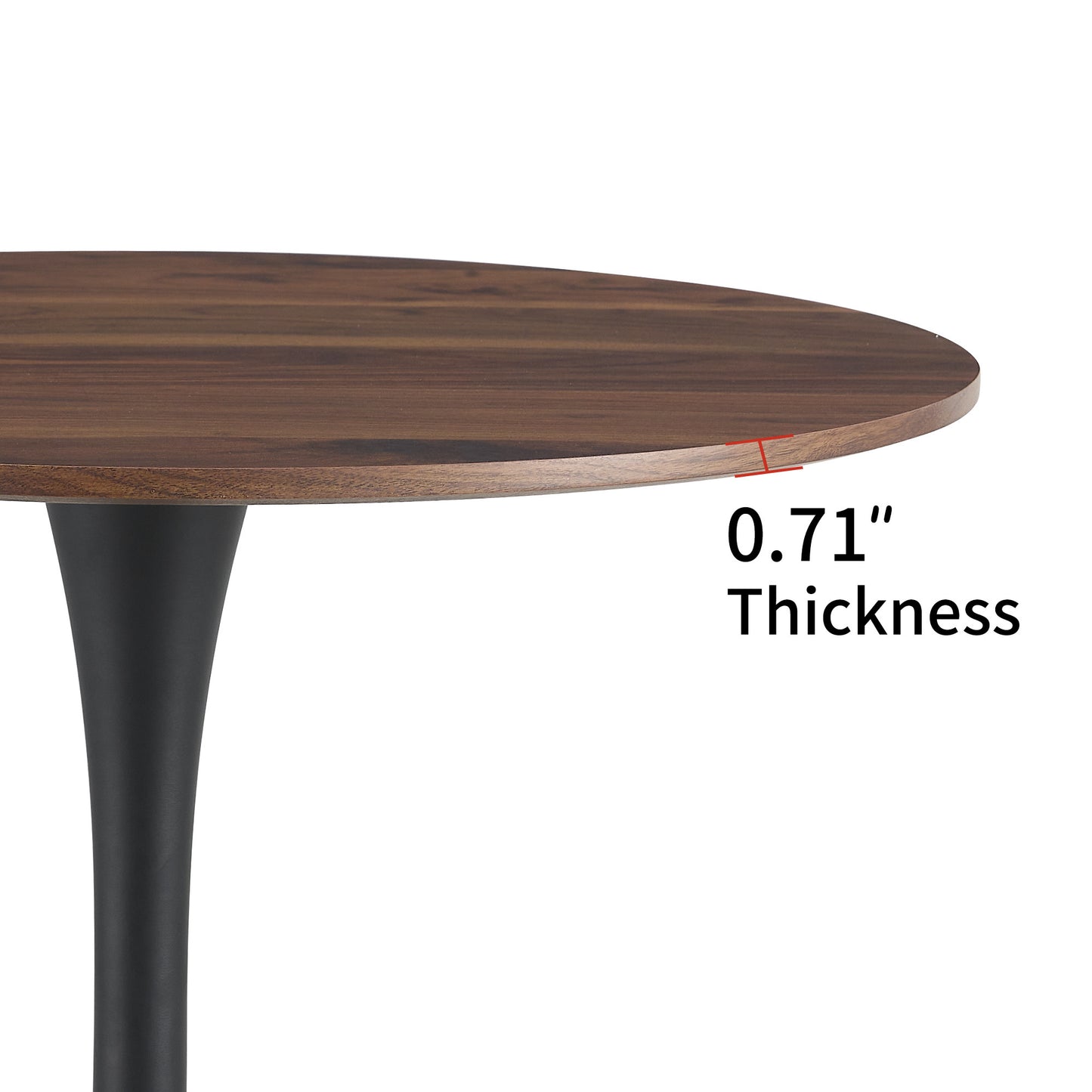 31" Natural Finish Tulip Table