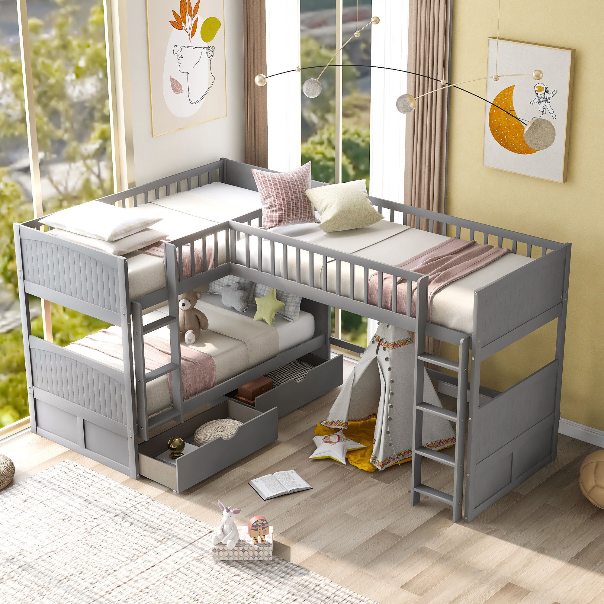 Twin size bunk clearance beds