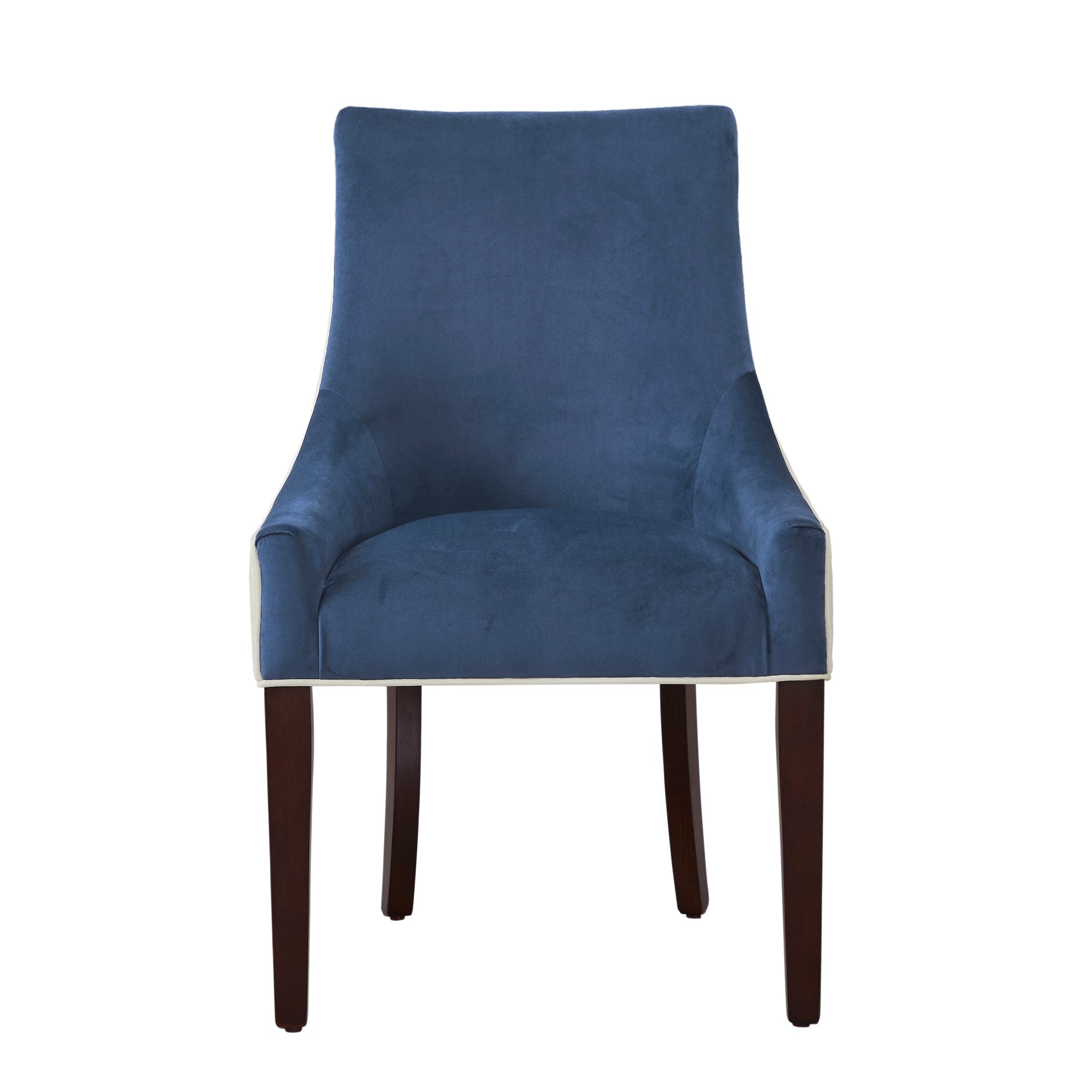 Jackson Designer Upholstered Dining Chair -Navy Blue