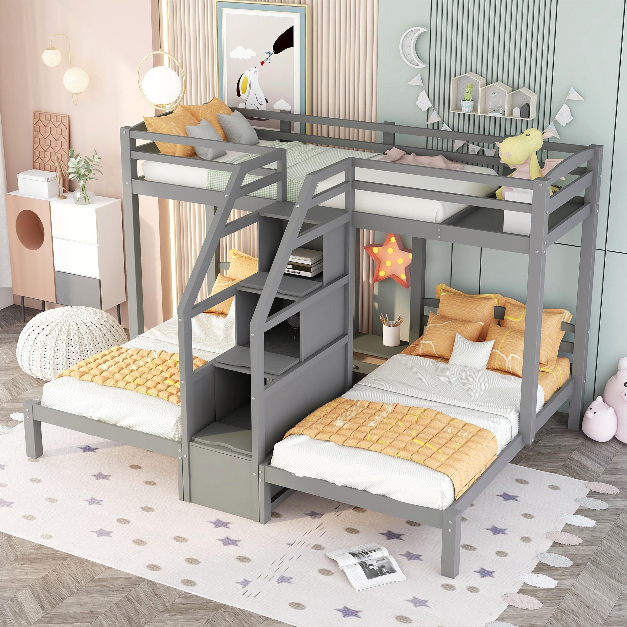 Twin bunk bed on sale bedroom sets