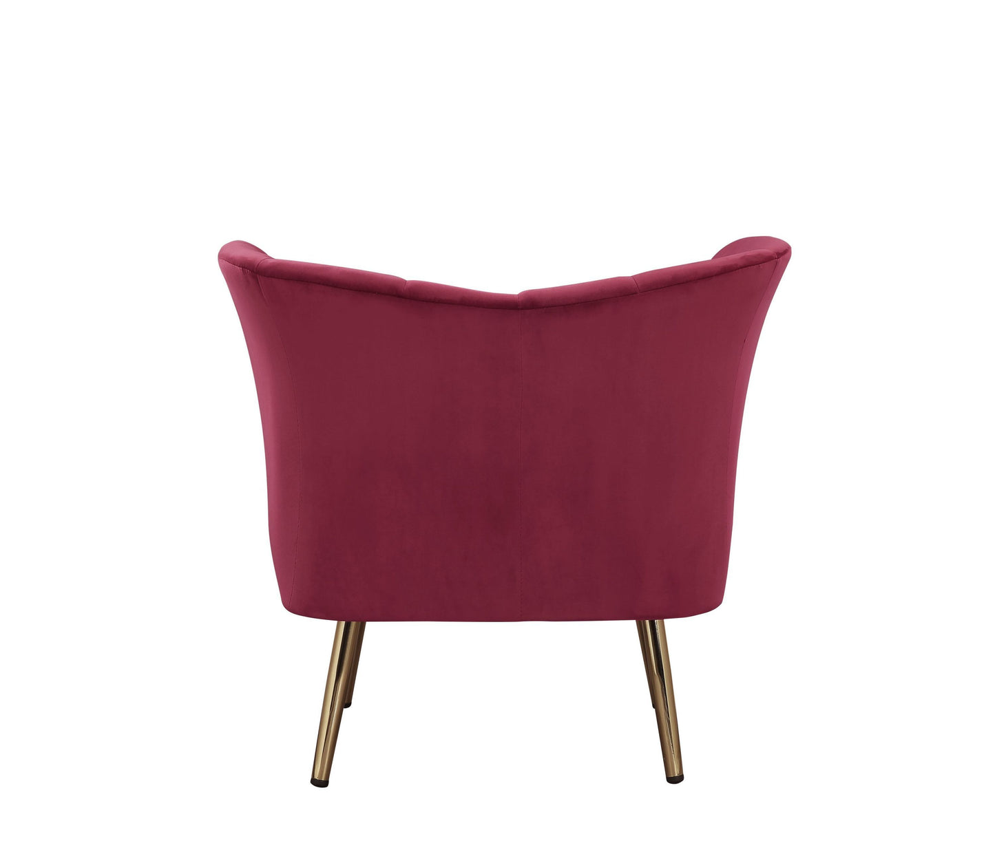 ACME Reese Accent Chair, Burgundy Velvet & Gold 59795